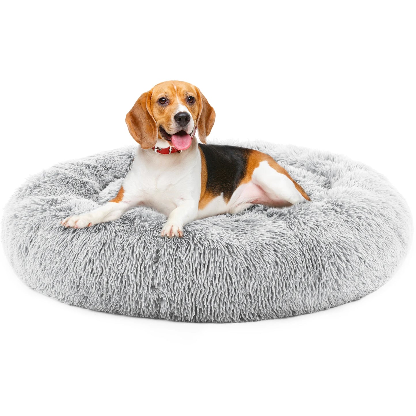 JHK Calming Dog Bed for Medium to Large Dogs PlushNonSlip