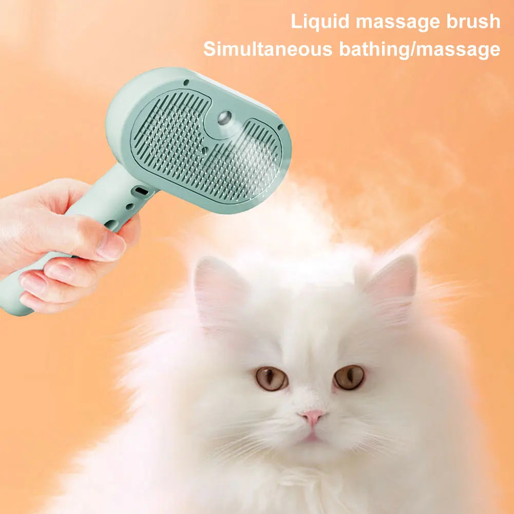Shunmaii 3 In 1 Cat Steam Brush For Premium Grooming