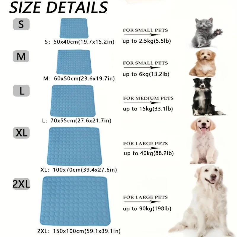 Dog Cooling Mat Self Cooling Pad For Pets Durable Bed