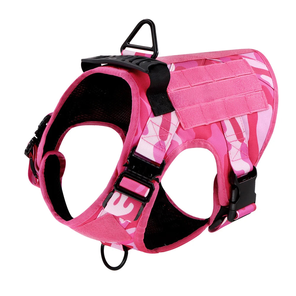 PETRAVEL Military Camouflage Dog Harness For Tactical Training Vest