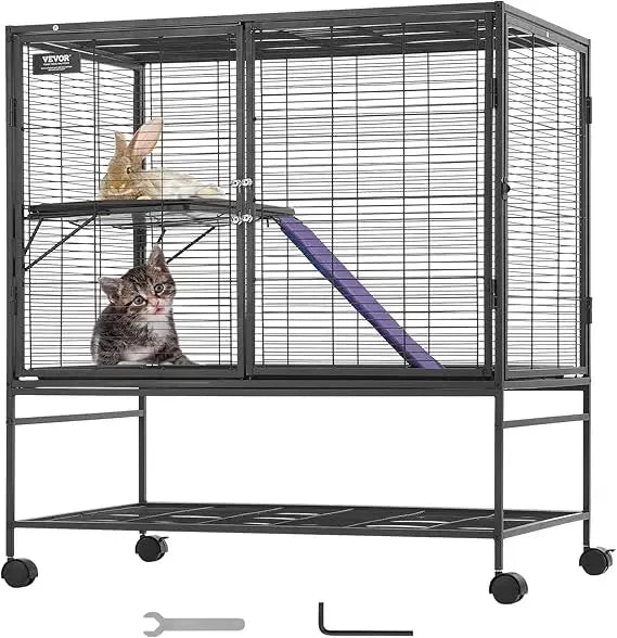 Critter Nation Cage Large 2 Tier With Ramps And Tray