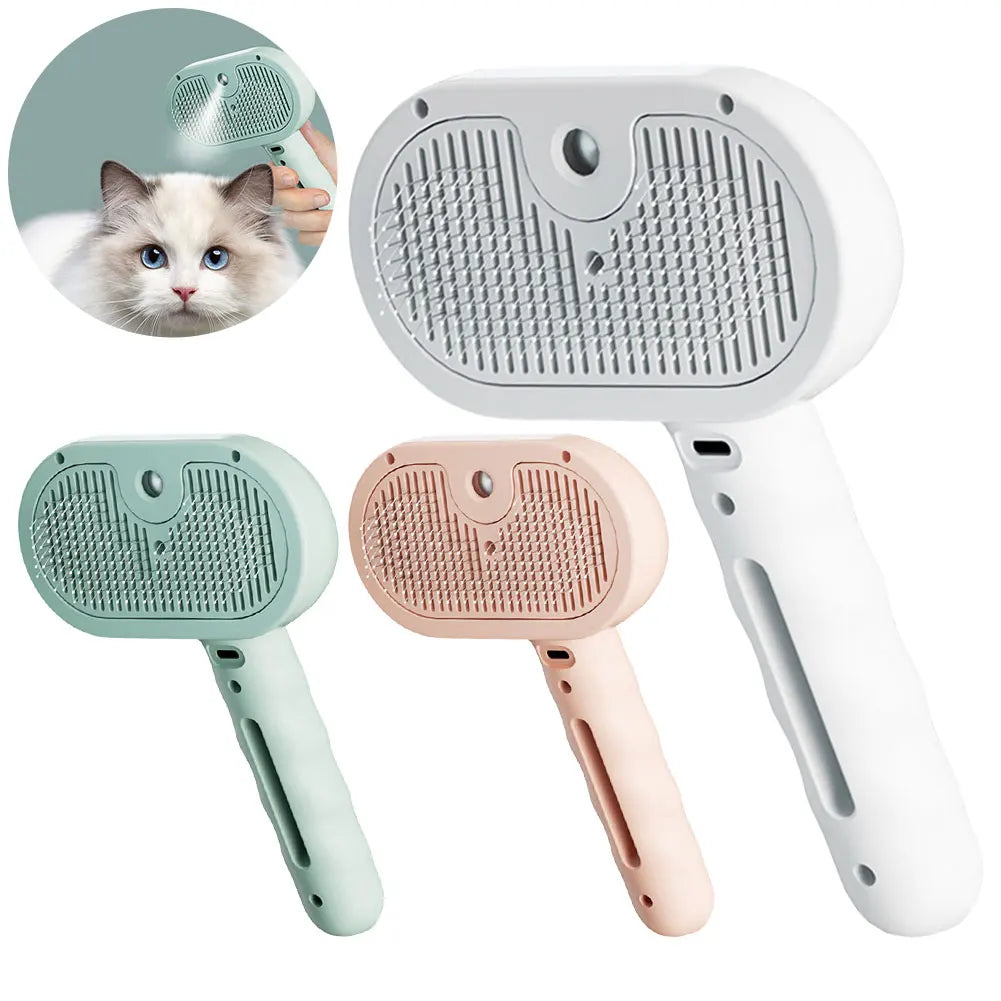 Shunmaii 3 In 1 Cat Steam Brush For Premium Grooming