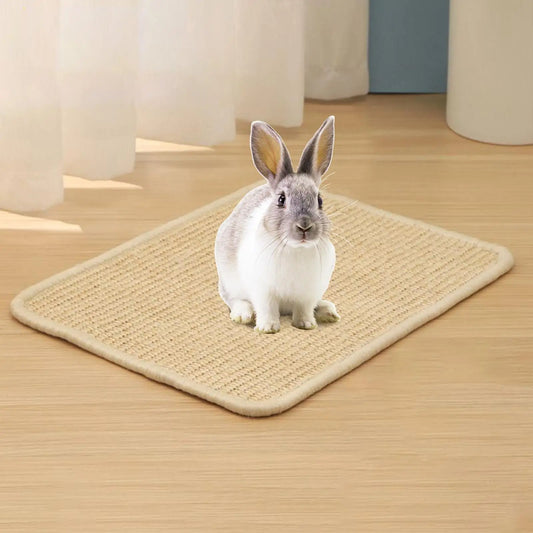 Natural Sisal Rabbit Scratcher Pad For Nails And Bunny Mat