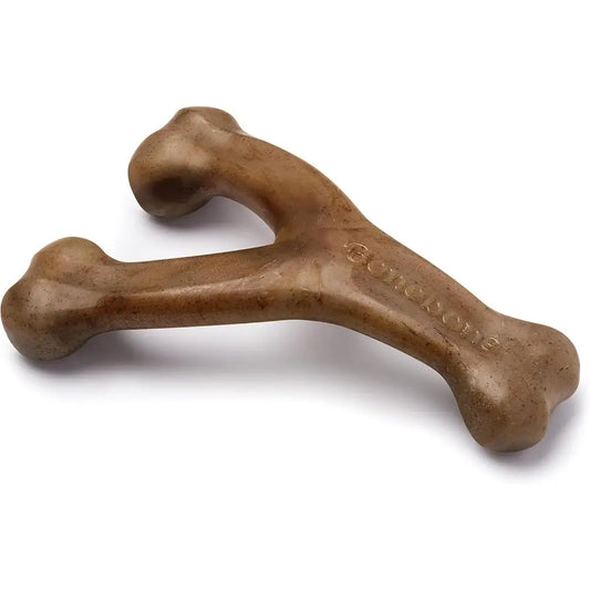 Durable Real Bacon Dog Chew Toy For Aggressive Chewers Made In USA