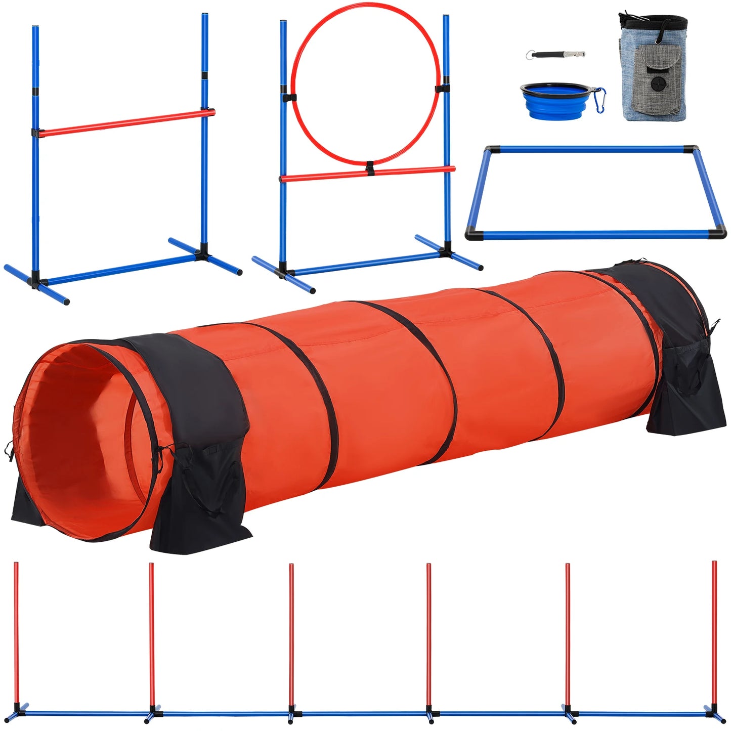 SucceBuy Dog Agility Training Equipment Set 5 Pieces