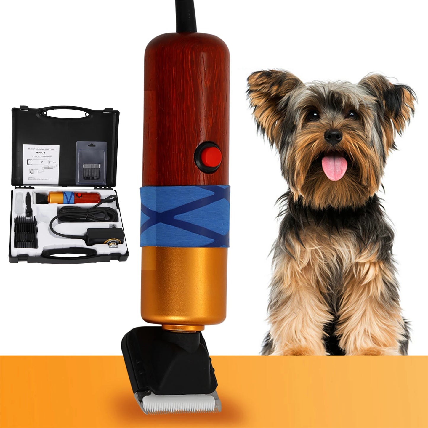 Pet Hair Clipper Low Noise High Efficiency Electric Variable Speed