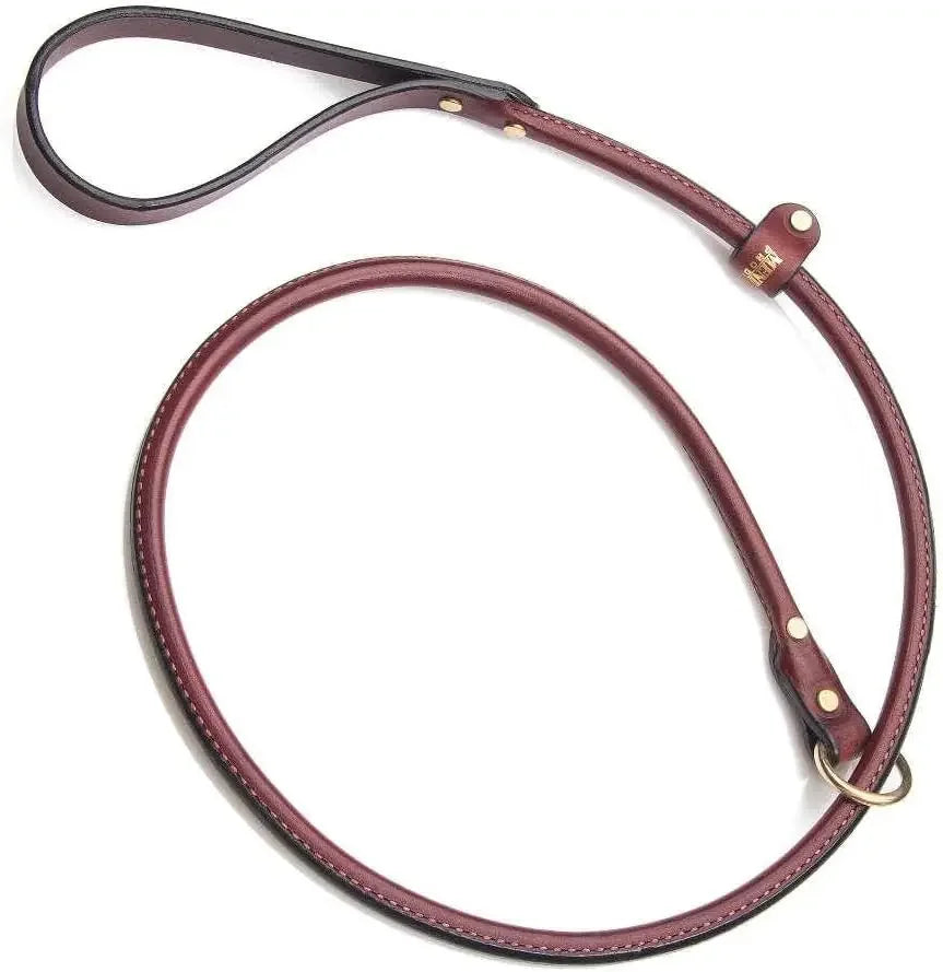 Durable Leather Slip Leash For Dogs Made In USA Premium