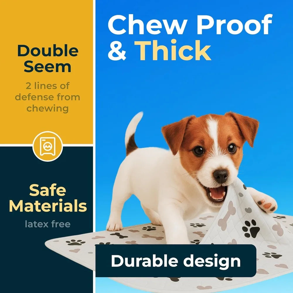 Washable Dog Pee Pads Waterproof Reusable Training Pads Anti Slip Backing