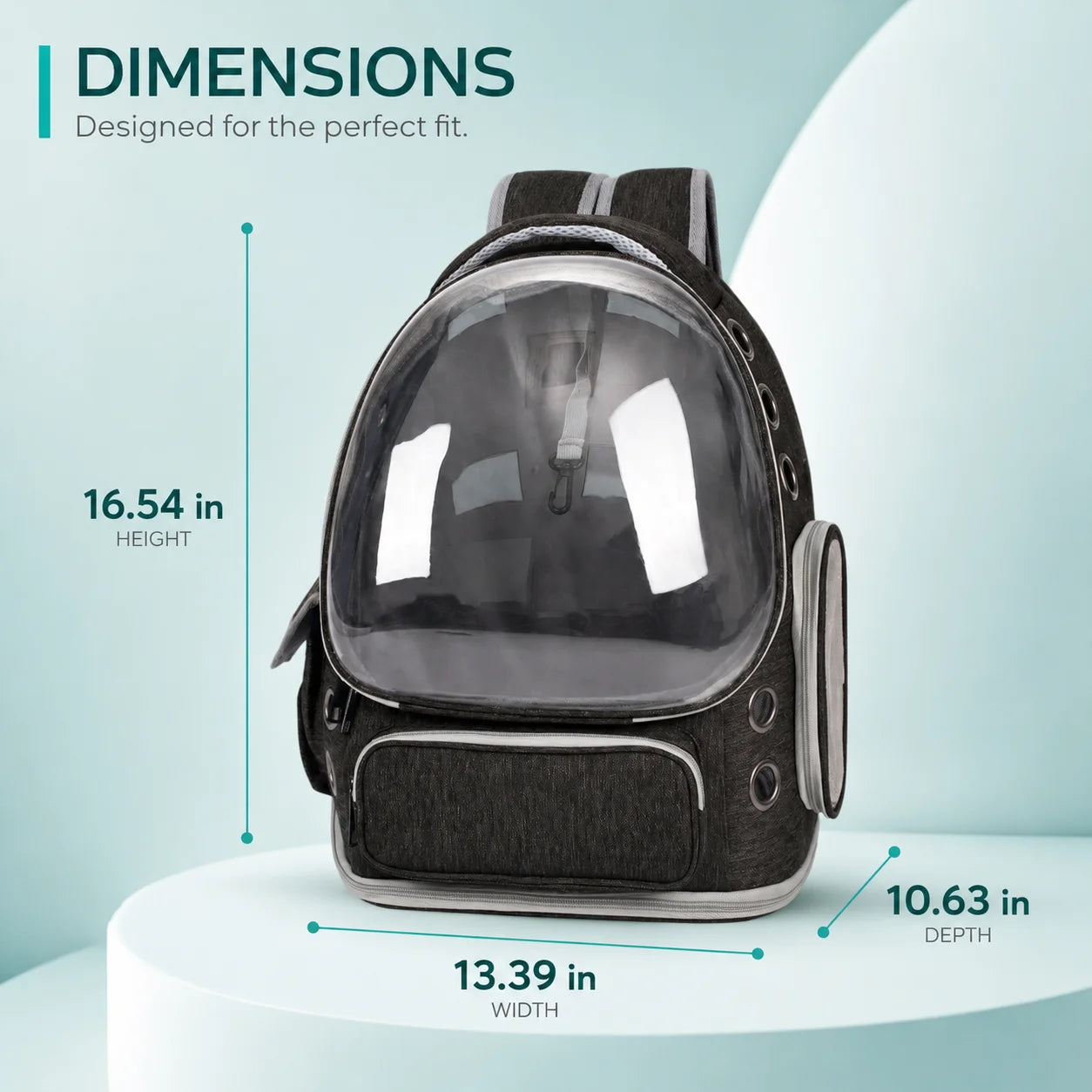 XMSJ Ventilated Pet Backpack Carrier for Cats and Dogs