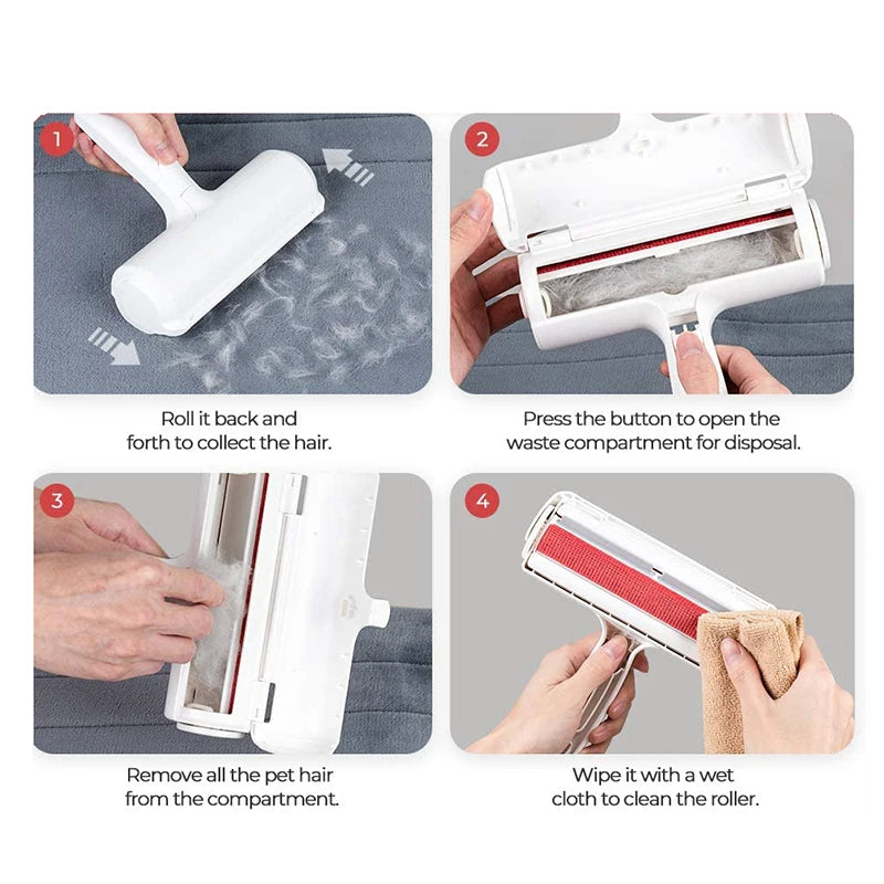 Pet Hair Remover Roller Brush For Car Clothes Furniture