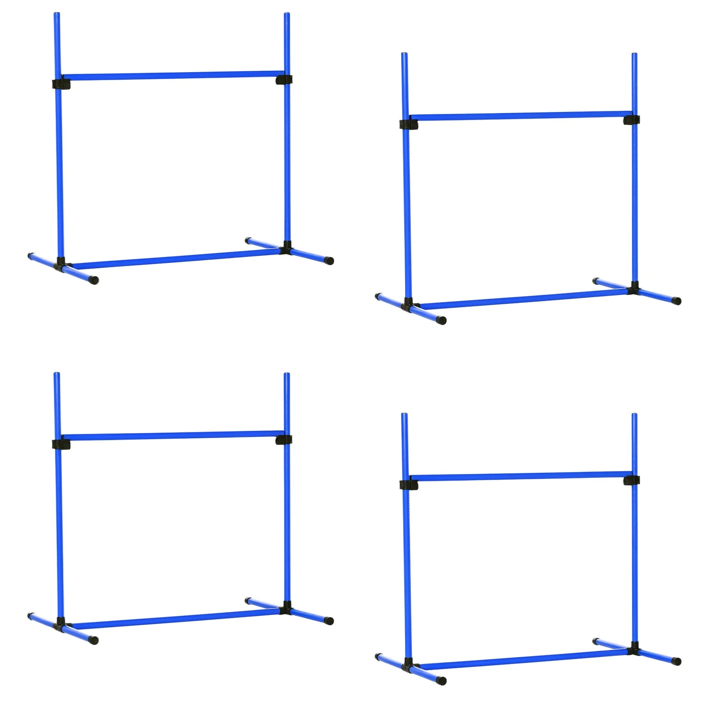 Dog Agility Training Kit 4 Piece Set With Interlocking Obstacles