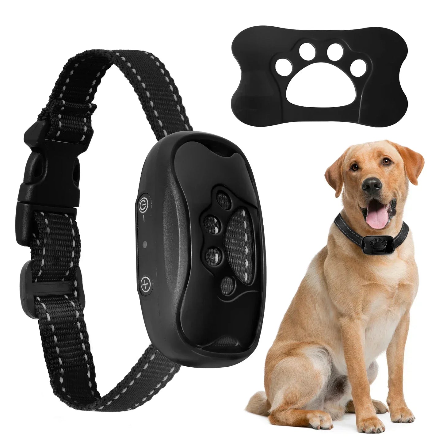 Ultrasonic Dog Bark Deterrent Collar USB Rechargeable Training