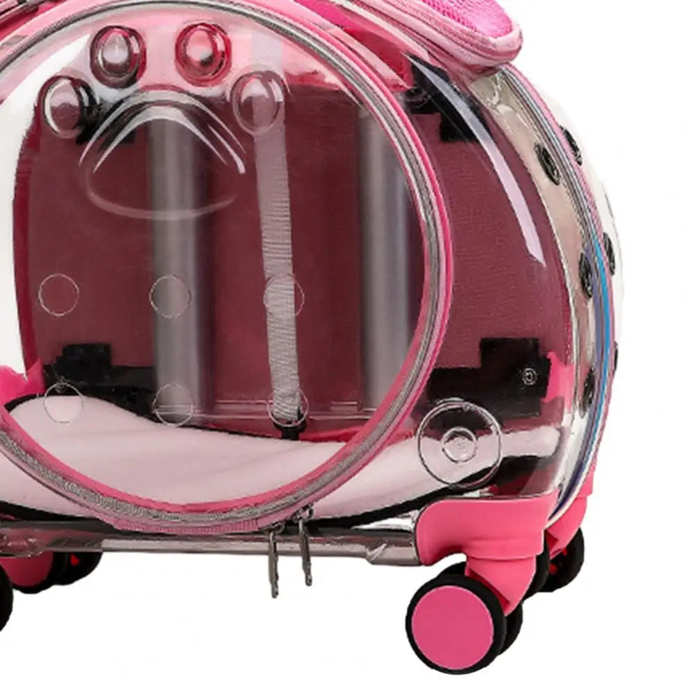 Pet Trolley Case With Clear Ventilation For Cats And Dogs