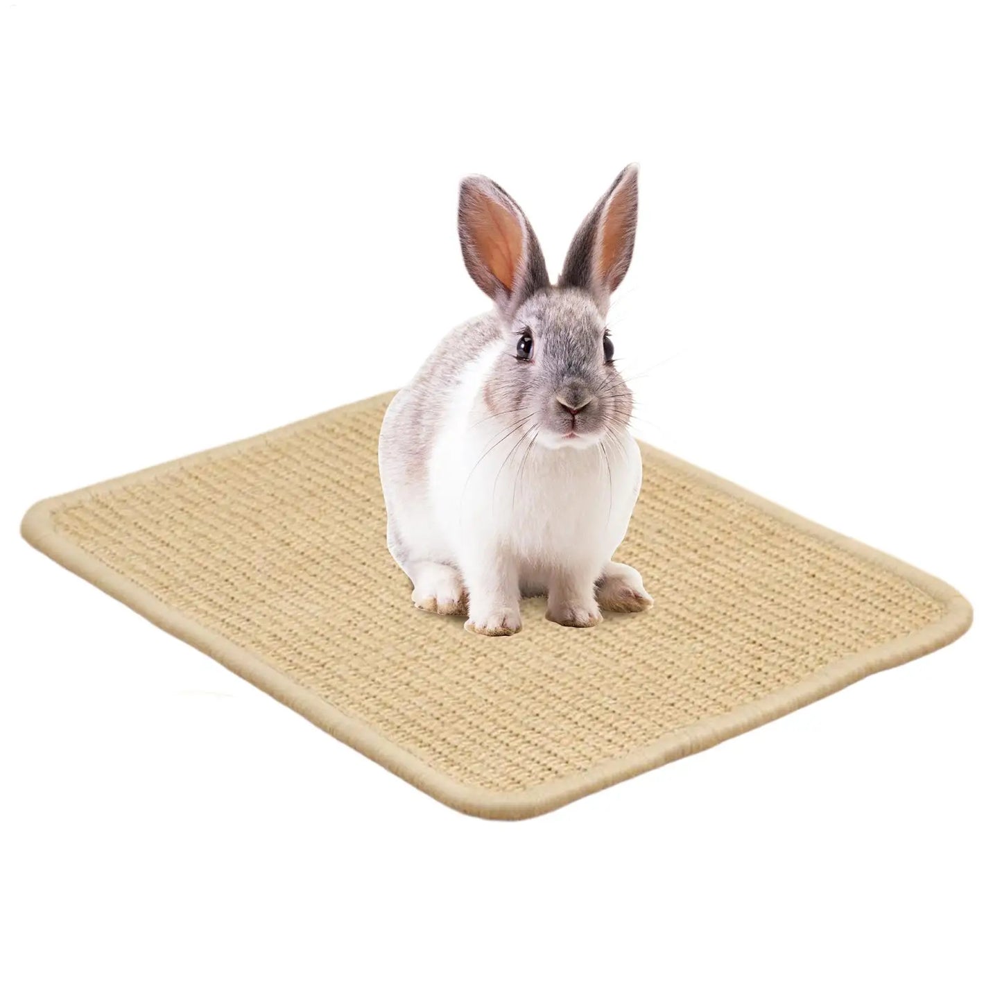 Natural Sisal Rabbit Scratcher Pad For Nails And Bunny Mat