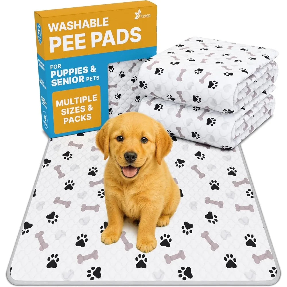 Washable Dog Pee Pads Waterproof Reusable Training Pads Anti Slip Backing