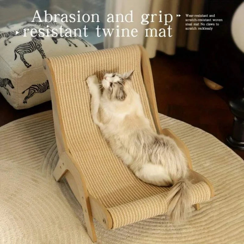Two In One Cat Hammock Scratcher With Durable Linen Rope