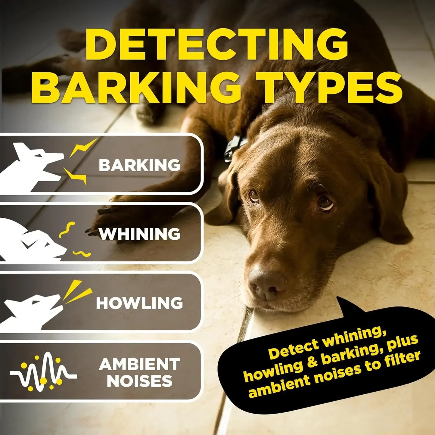 Smart Barking Detection System With 33 Ft Range Alerts