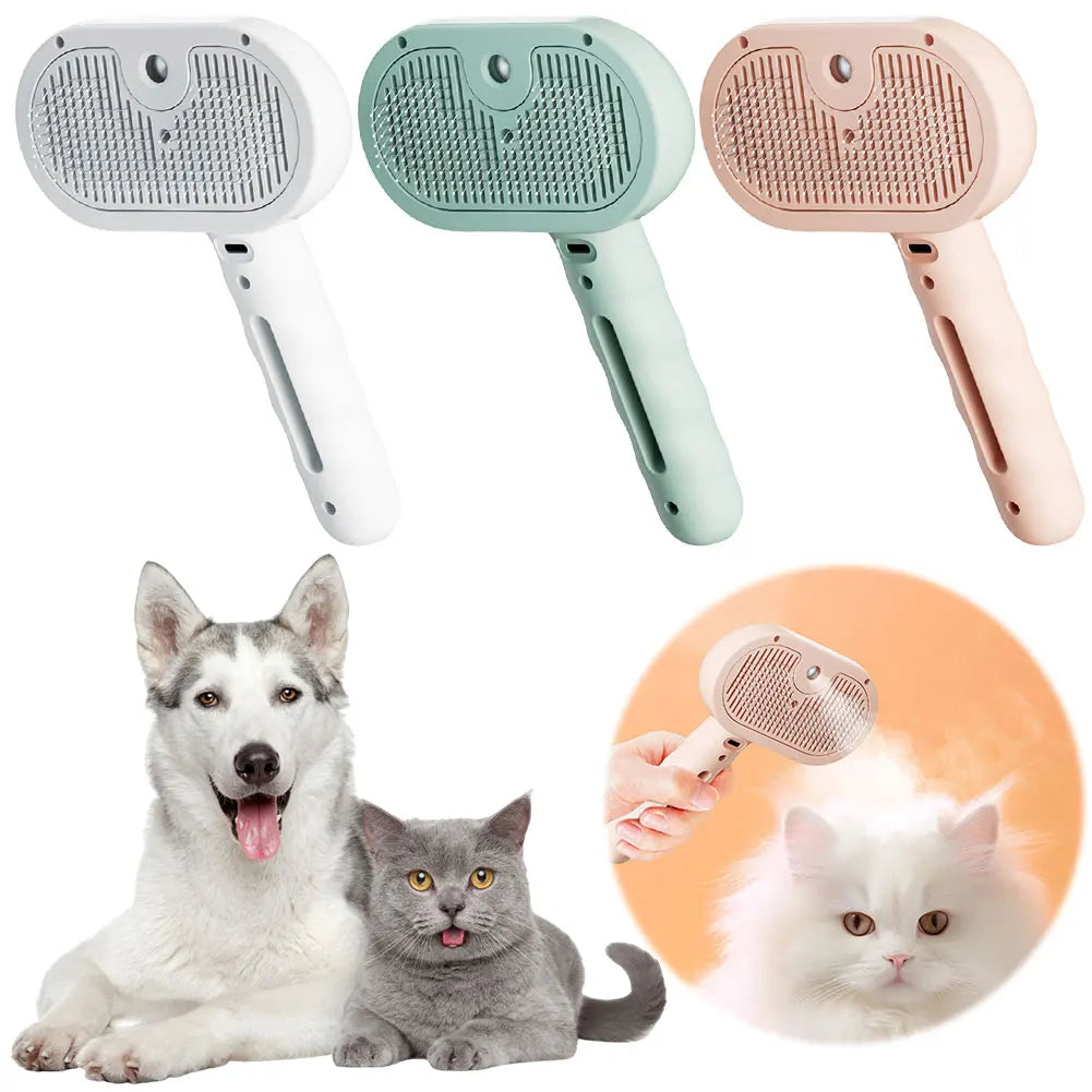 Shunmaii 3 In 1 Cat Steam Brush For Premium Grooming