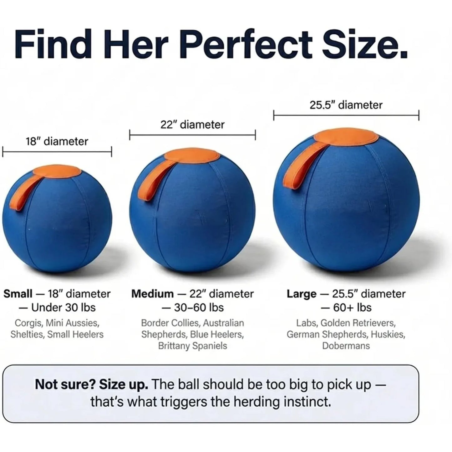 Herding Ball for Dogs With Protective Cover