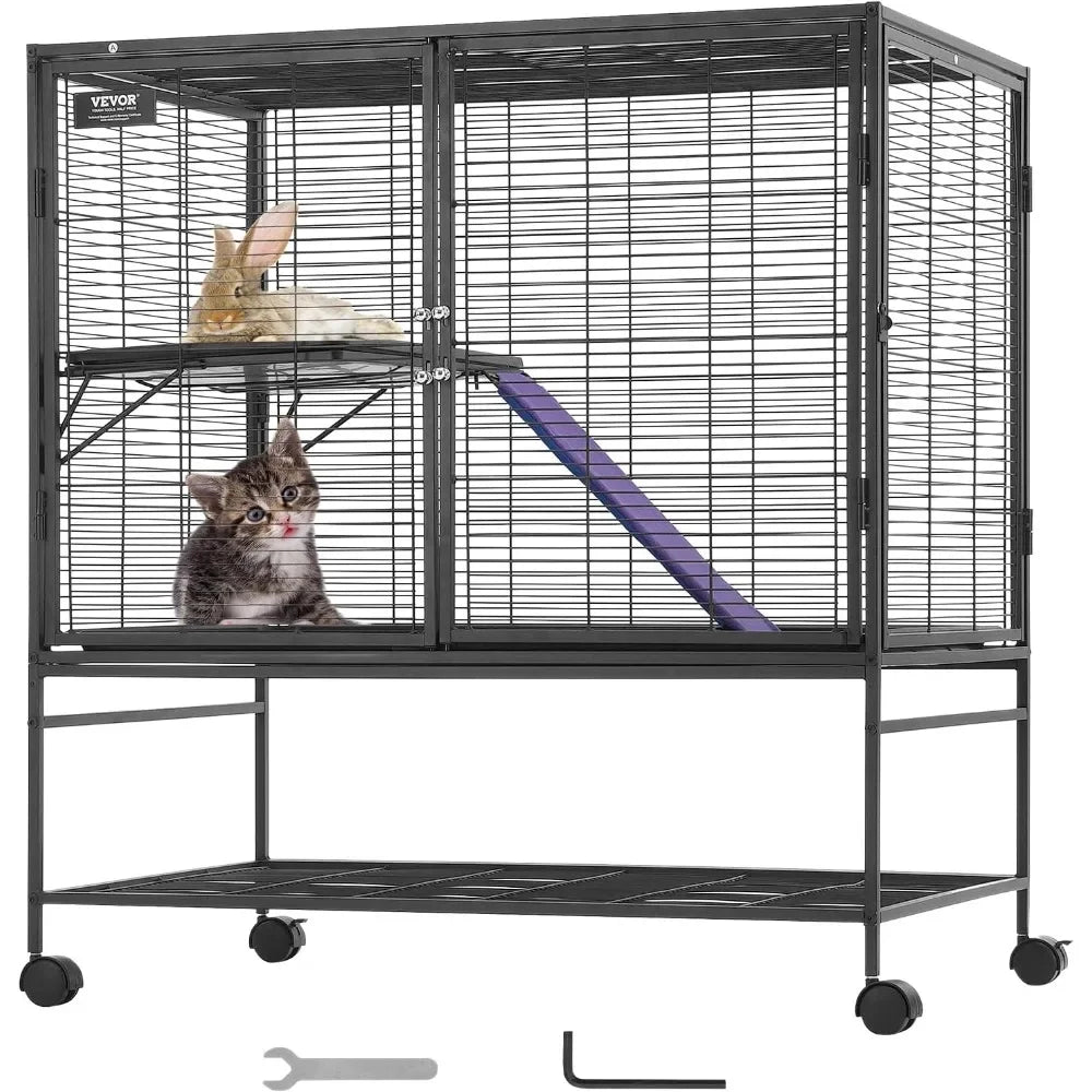 Critter Nation Cage Large 2 Tier With Ramps And Tray