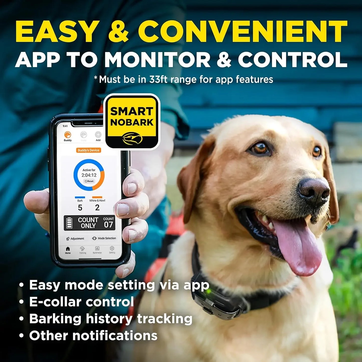 Smart Barking Detection System With 33 Ft Range Alerts