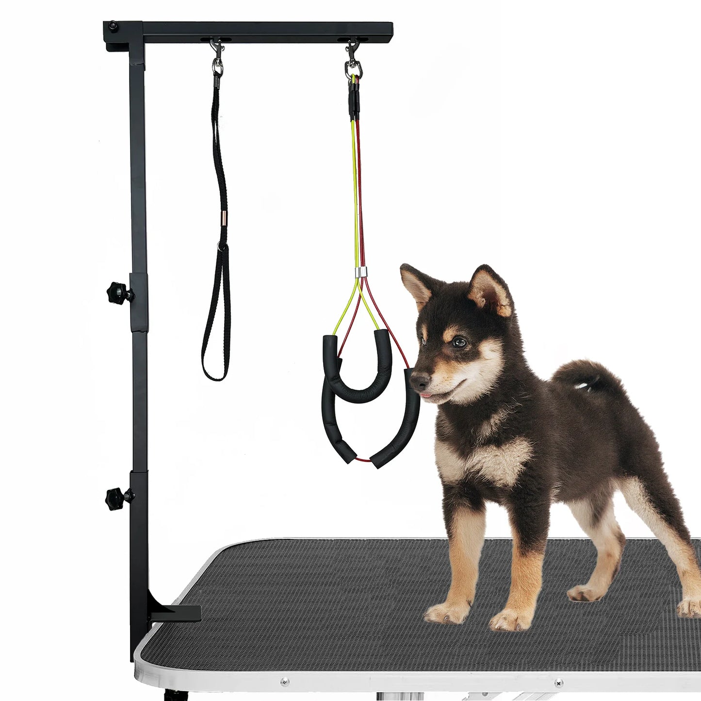 Adjustable Dog Grooming Arm With Haunch Holders For Small To Medium Dogs