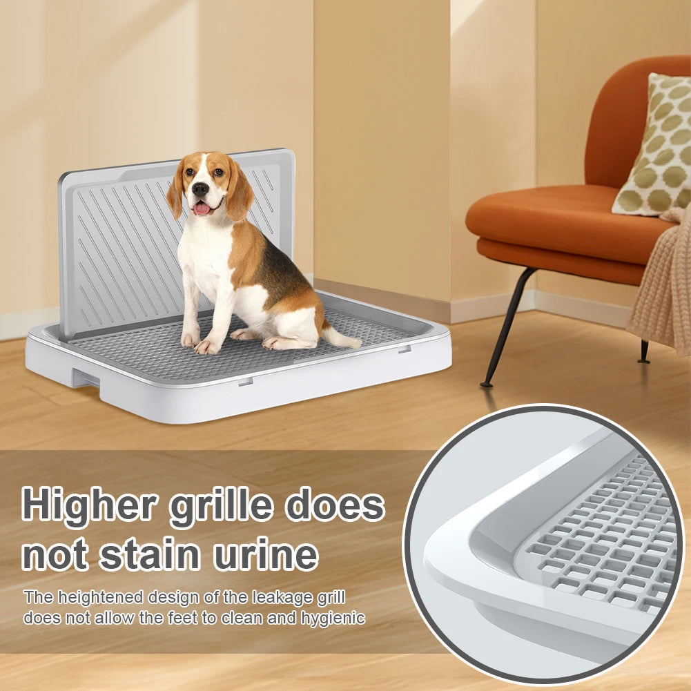 Alloet Dog Potty Tray With Pee Wall Pan Trainer Indoor Toilet