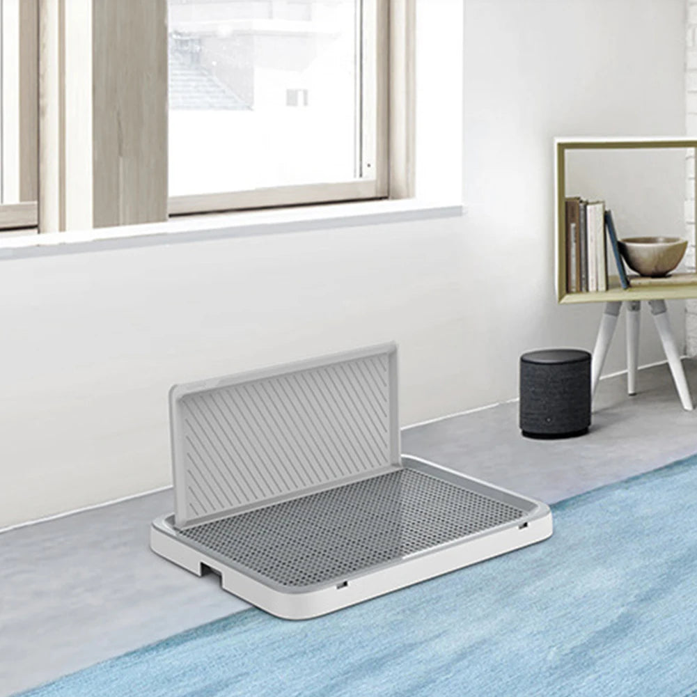 Alloet Dog Potty Tray With Pee Wall Pan Trainer Indoor Toilet