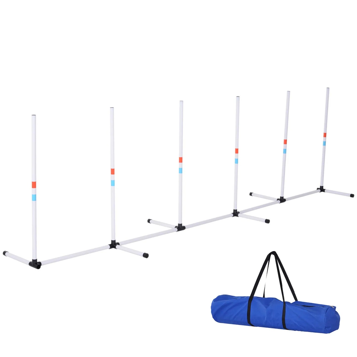 Aosom Dog Agility Weave Pole Set Starter Kit For Training