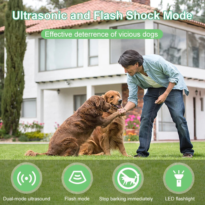 Ultrasonic Dog Bark Deterrent Device With Rechargeable Battery