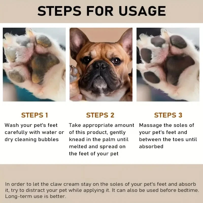 Dog And Cat Paw Balm Cream Moisturizer For Cracked Feet