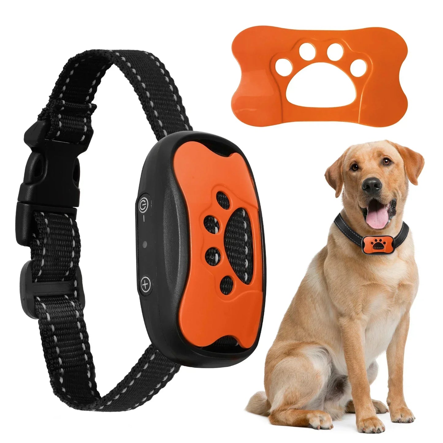 Ultrasonic Dog Bark Deterrent Collar USB Rechargeable Training