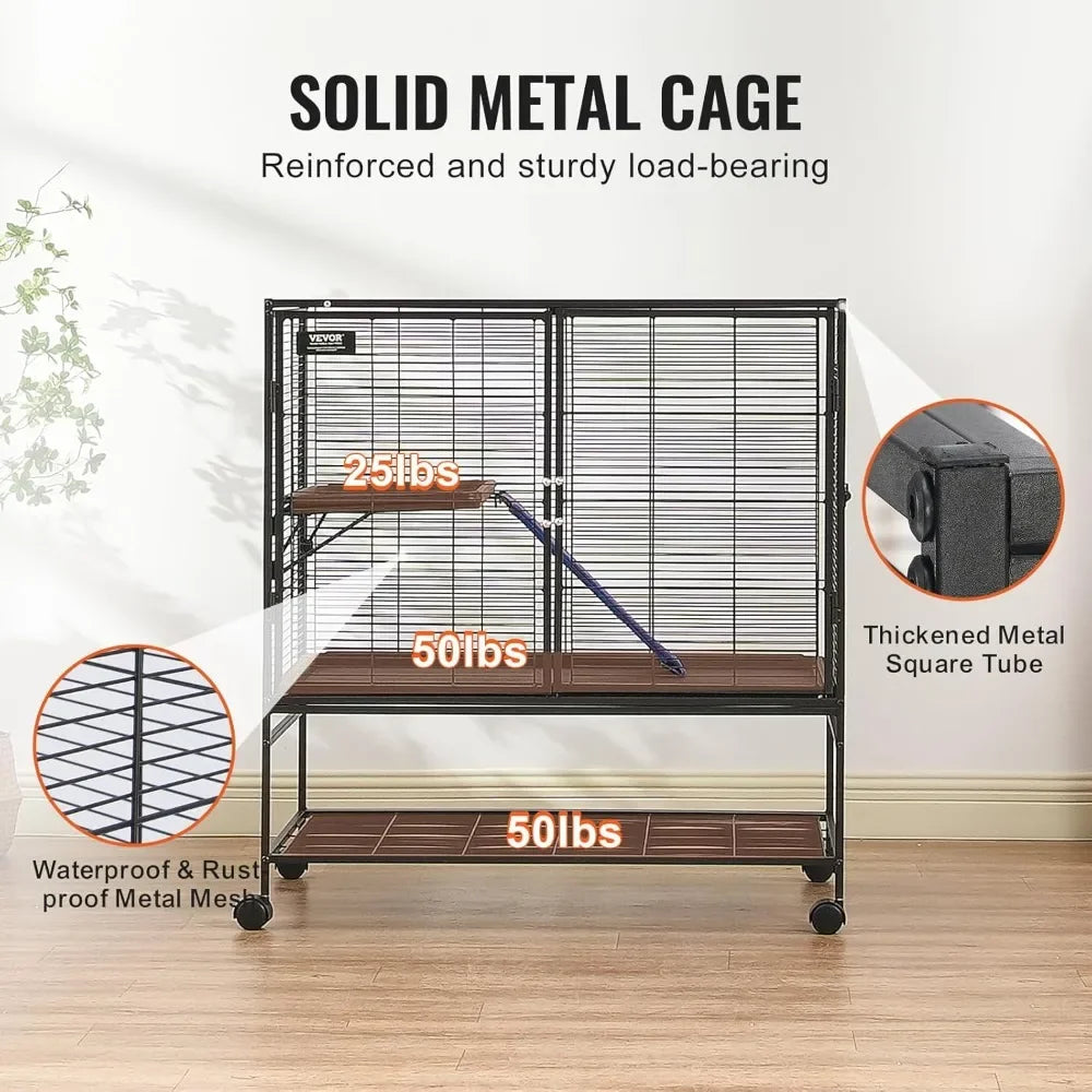 Critter Nation Cage Large 2 Tier With Ramps And Tray