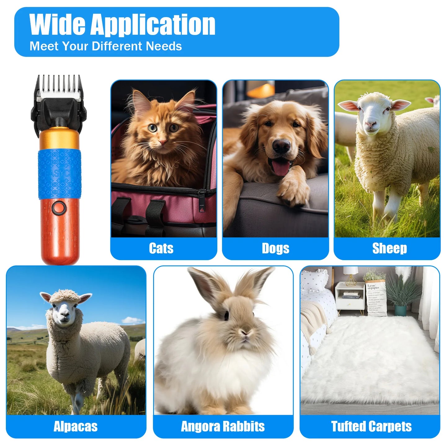 Electric Animal Fur Shears for Pets Grooming Clipper