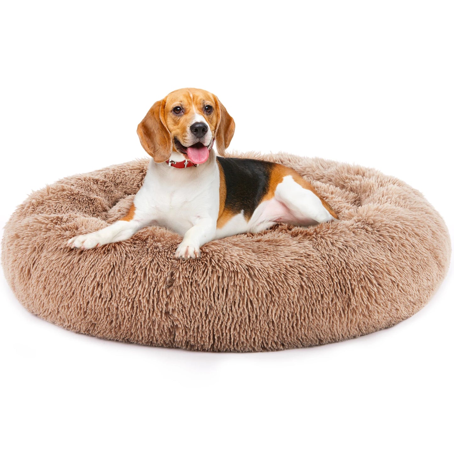 JHK Calming Dog Bed for Medium to Large Dogs PlushNonSlip