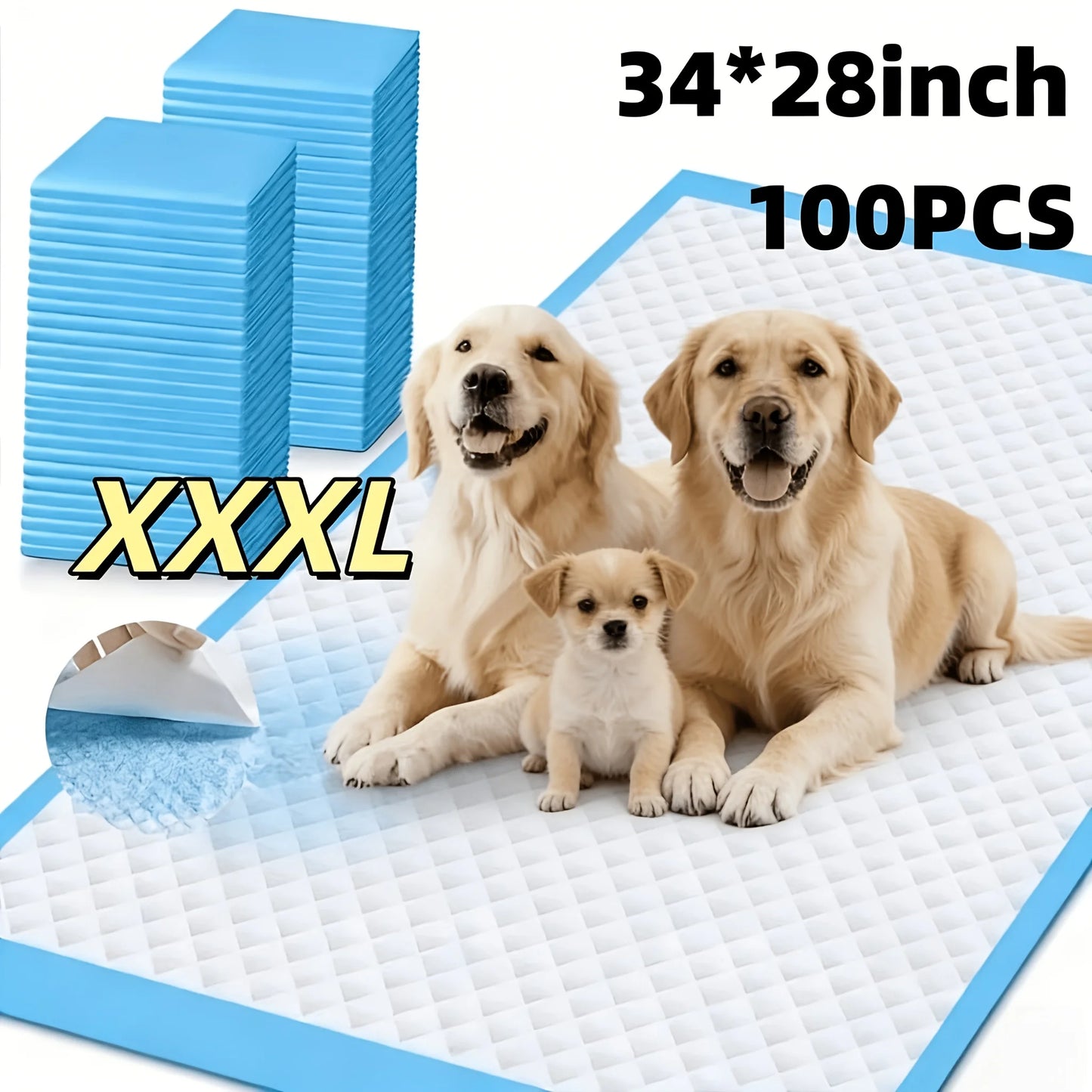 6 Layer Thickened Urine Pad For Large Dogs Super Absorbent And Leakproof