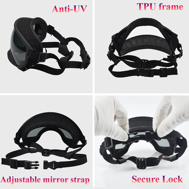 Petravel Dog Goggles Anti-UV Sunglasses Windproof Eye Protection