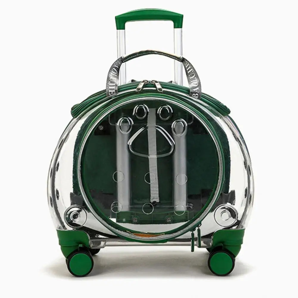 Pet Trolley Case With Clear Ventilation For Cats And Dogs