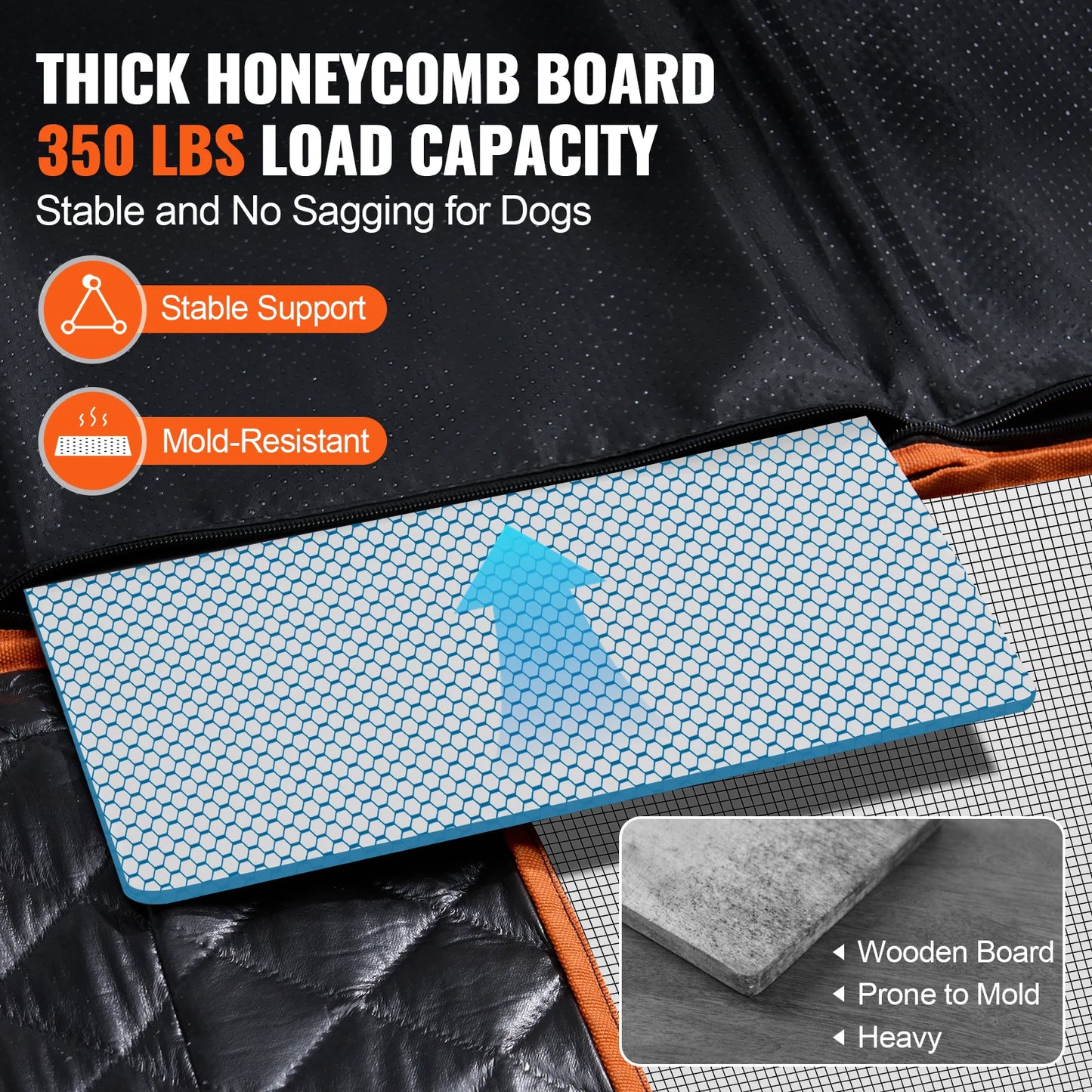 SucceBuy Back Seat Extender Dog Car Cover Hammock Mesh Window