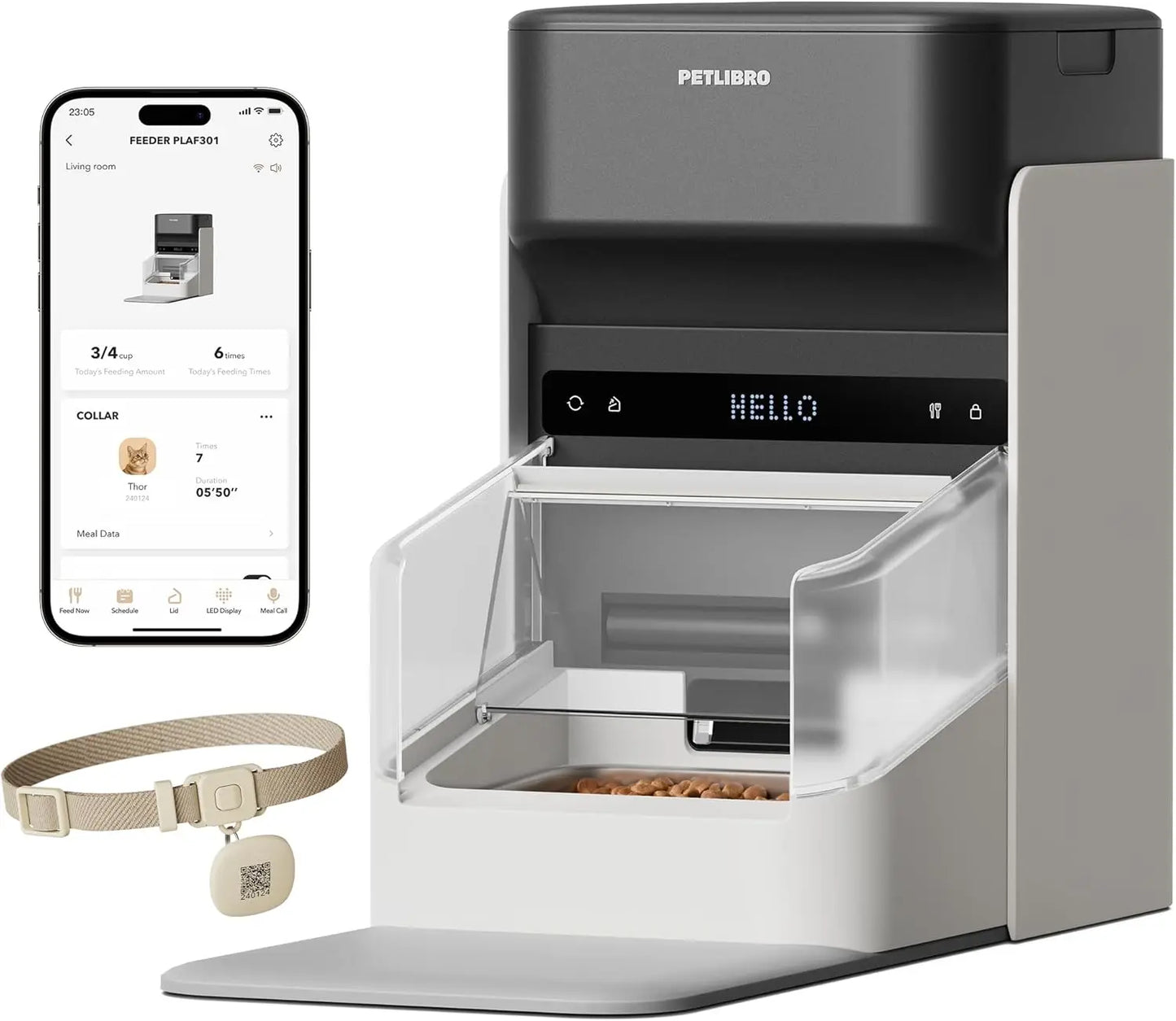 RFID Cat Feeder With Personalized Meals For Multi Pet Homes
